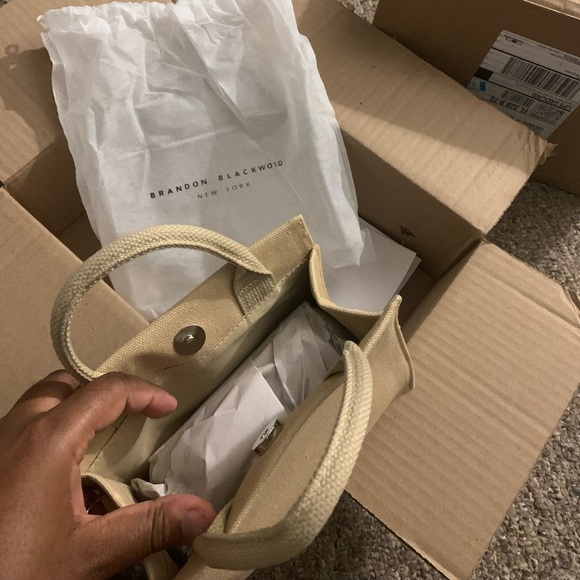 Brandon Blackwood ESR- End Systemic Racism Tote: Original, tan canvas - Picture 3 of 4